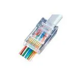 Ficha Cravar RJ45 UTP CAT6 EZ Passagem