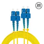 Jumper 2SC/UPC - 2SC/UPC Singlemodo G652D, 20 Mts.