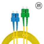 Jumper 2SC/UPC - 2SC/APC Singlemodo G652D, 20 Mts.