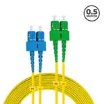 Jumper 2SC/UPC - 2SC/APC Singlemodo G652D, 0,5 Mt.