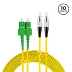 Jumper 2SC/APC - 2FC/APC Singlemodo G652D, 10 Mts.