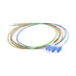 Kit 4 Pigtails Coloridos LC/UPC Singlemodo G652D 900µm, 2 Mts.