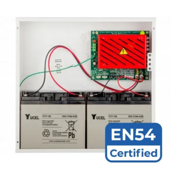 Fonte de Alimentação Dycon PSU EN54-4 27.6VDC 1.5A Suporta 2 baterias 8AH