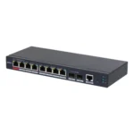 Switch Dahua PoE+ 110W 8P Downlink + 2P Uplink (SFP) Gestão L2 Gigabit