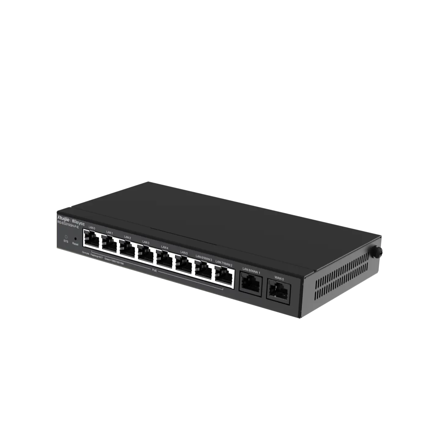 202271348278371 ROUTER PoE+ REYEE RG-EG310GH-P-E GESTÃO CLOUD POE 8P DOWN + 2P UP 110W GIGABIT
