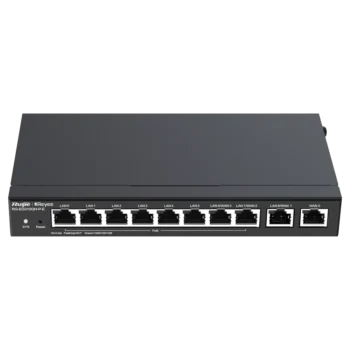 ROUTER PoE+ REYEE RG-EG310GH-P-E GESTÃO CLOUD POE 8P DOWN + 2P UP 110W GIGABIT