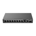 SWITCH PoE+ REYEE RG-ES210GS-P 8P DOWNLINK + 2P UPLINK (1SFP FIBRA COMBO) 70W GIGABIT