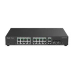 SWITCH PoE+ REYEE RG-ES220GS-P 16P DOWNLINK + 4P UPLINK (2SFP FIBRA) 250W GIGABIT