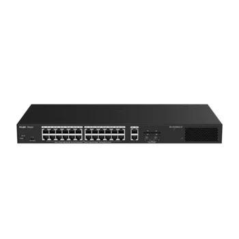 SWITCH PoE+ REYEE RG-ES228GS-LP 24P DOWNLINK + 4P UPLINK (2SFP FIBRA) 250W GIGABIT