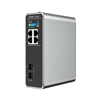 SWITCH INDUSTRIAL PoE+ REYEE 4P DOWNLINK + 2P UPLINK SFP 108W GIGABIT L2 FAST RING