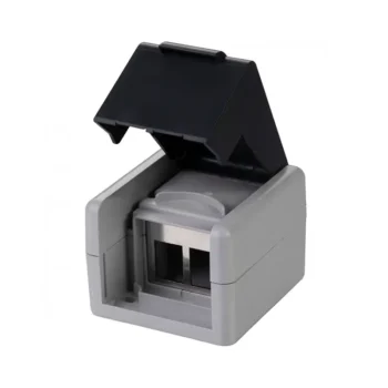 Tomada Saliente IP44 Dupla para Módulos Keystone