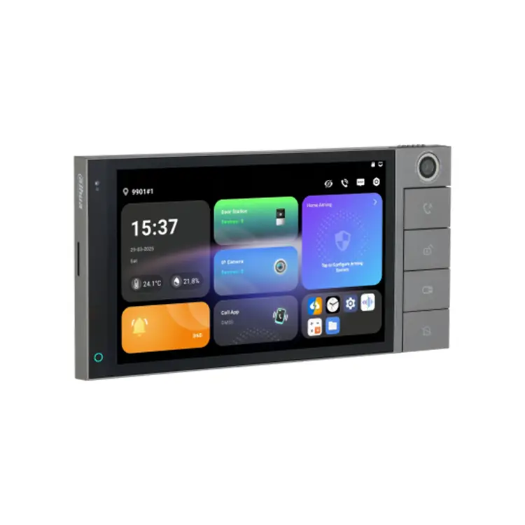 3aa Painel de Vídeo Porteiro Interior Dahua IP + Wifi + 4 Fios Híbrido 7" Android 14