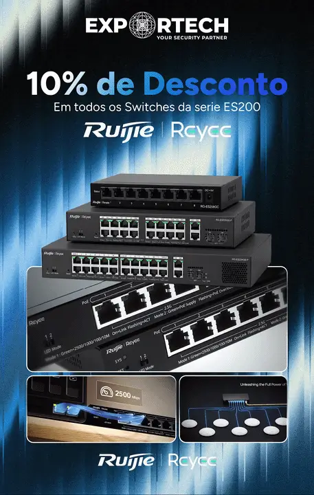 Ruijie switch es200 10% desconto