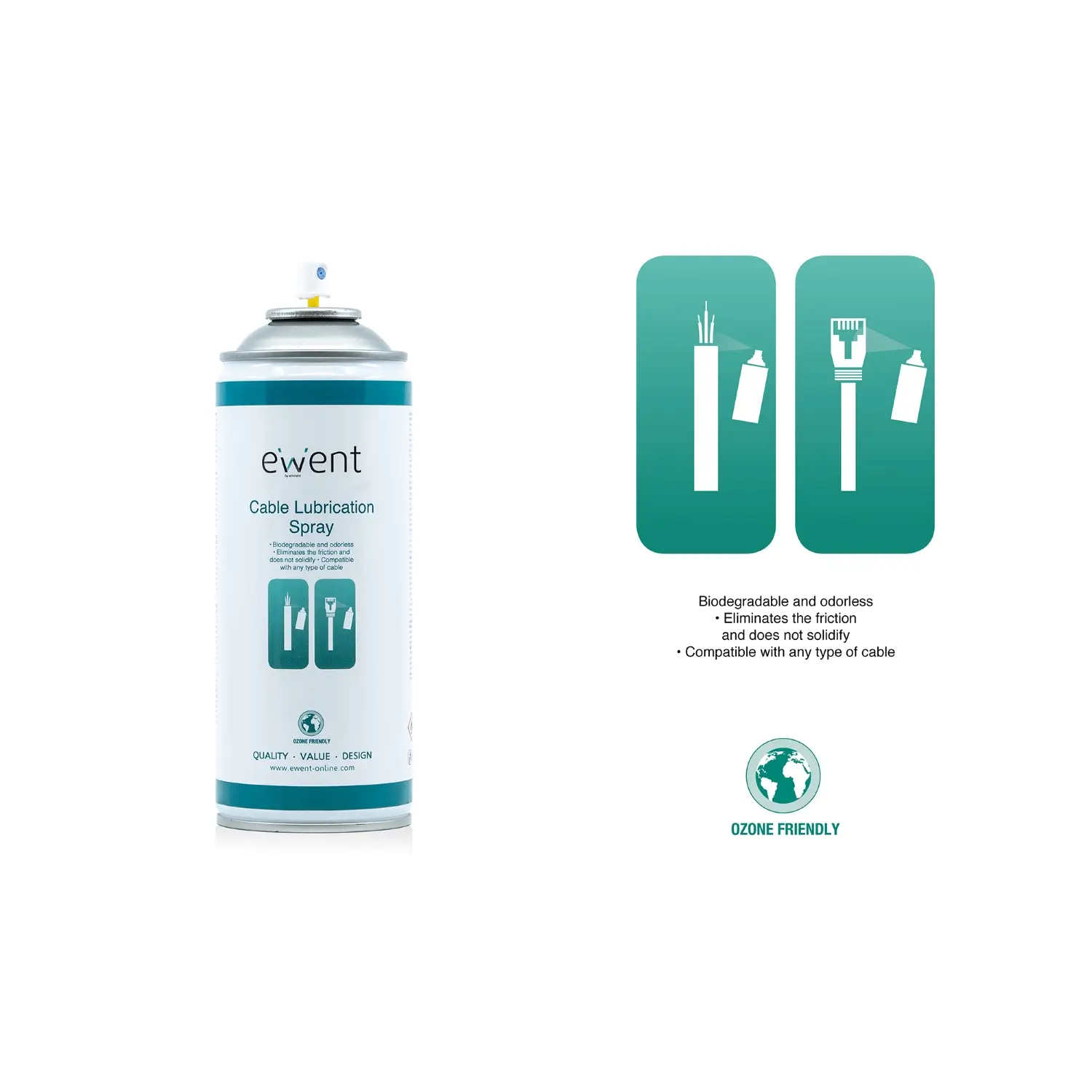 ewent-eminent-ew5618-1964855450 Spray Lubrificante Passagem de Cabos 400ml
