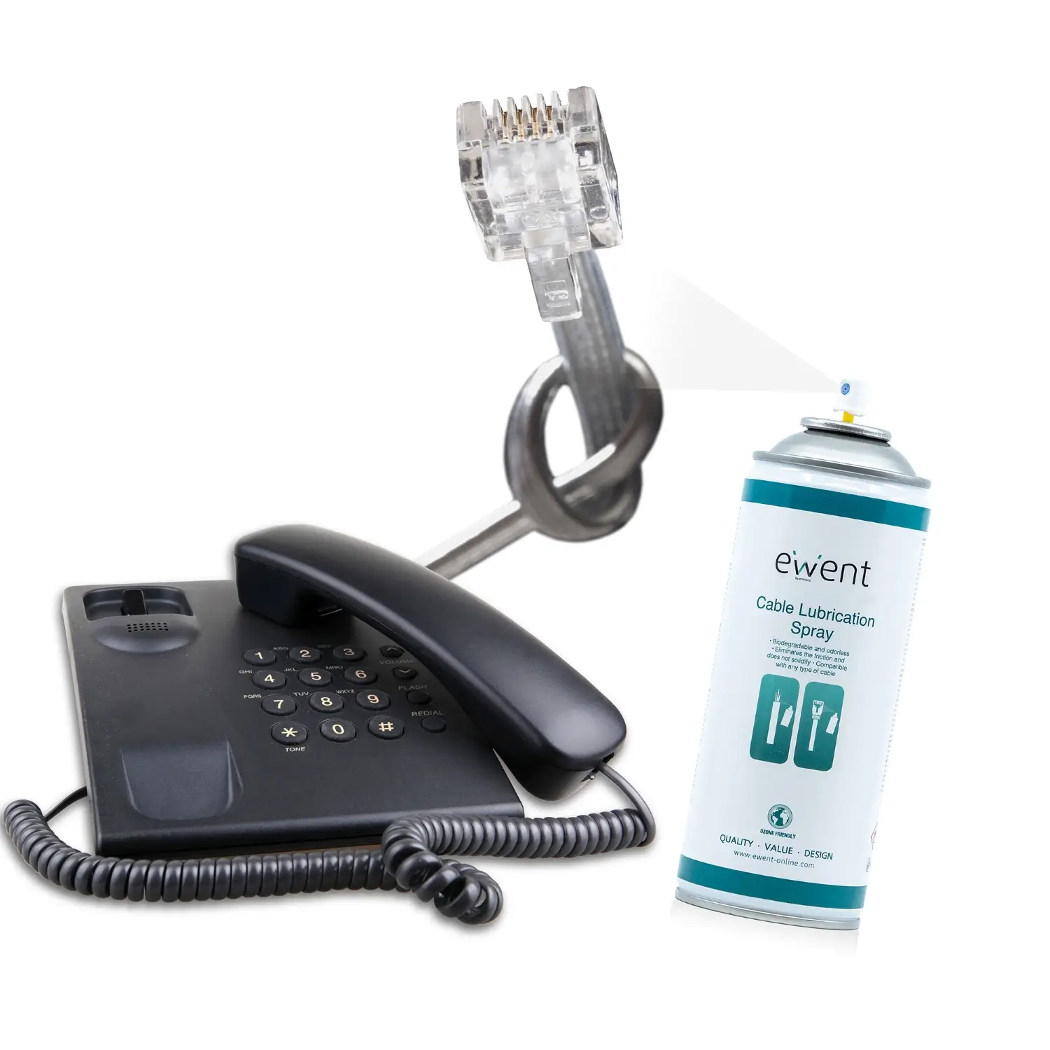 ewent-eminent-ew5618-517761941 Spray Lubrificante Passagem de Cabos 400ml