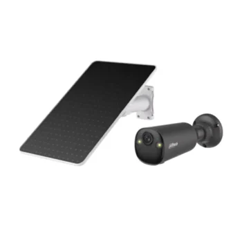 Kit Solar composto por Câmara IP Bullet de 8MP Wifi com Bateria e Painel Solar