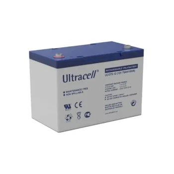 Bateria Ultracell de 12V Deep Cycle de Gel 75AH