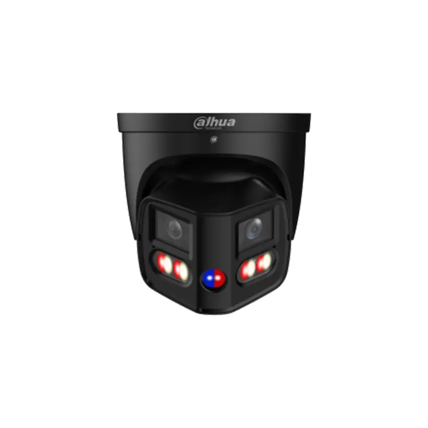 xcvz Câmara IP Dahua Dome TiOC Panorâmica 2x4MP Wizsense IP67 POE Xinghan (Preta)