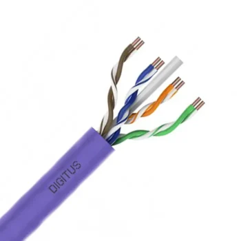Digitus Cabo UTP CAT6 4P Cu LSZH CPR Dca 23AWG INT Violeta 500 Mts.